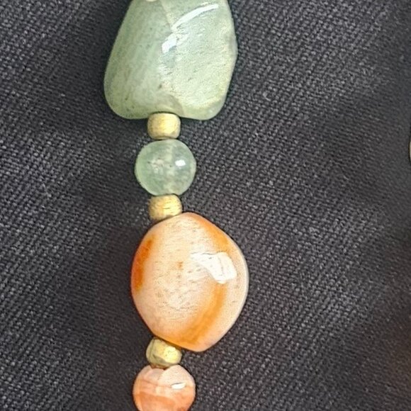 Multicolor Gemstones Beaded Necklace - Picture 9 of 12